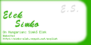 elek simko business card